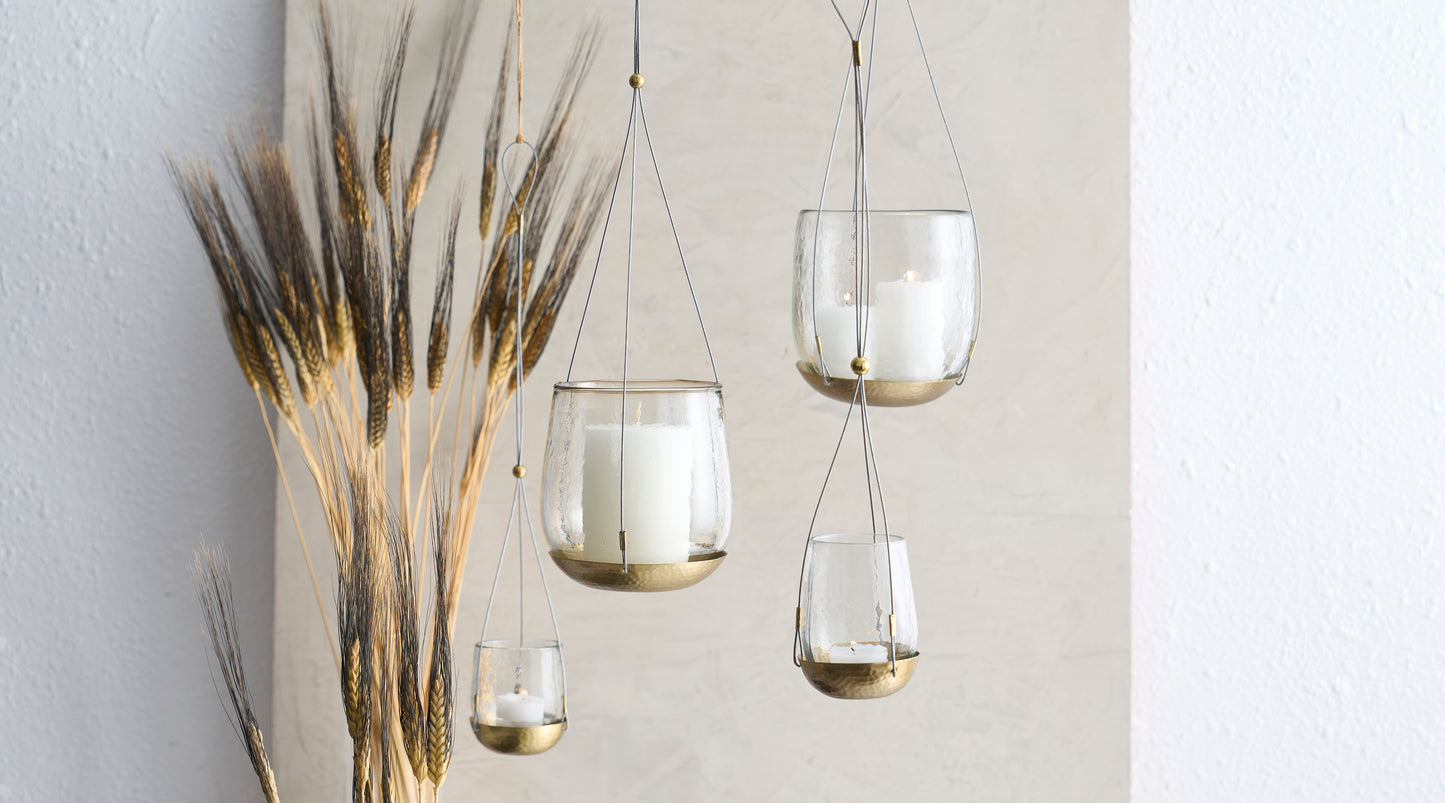 Pebbled Hanging Lanterns