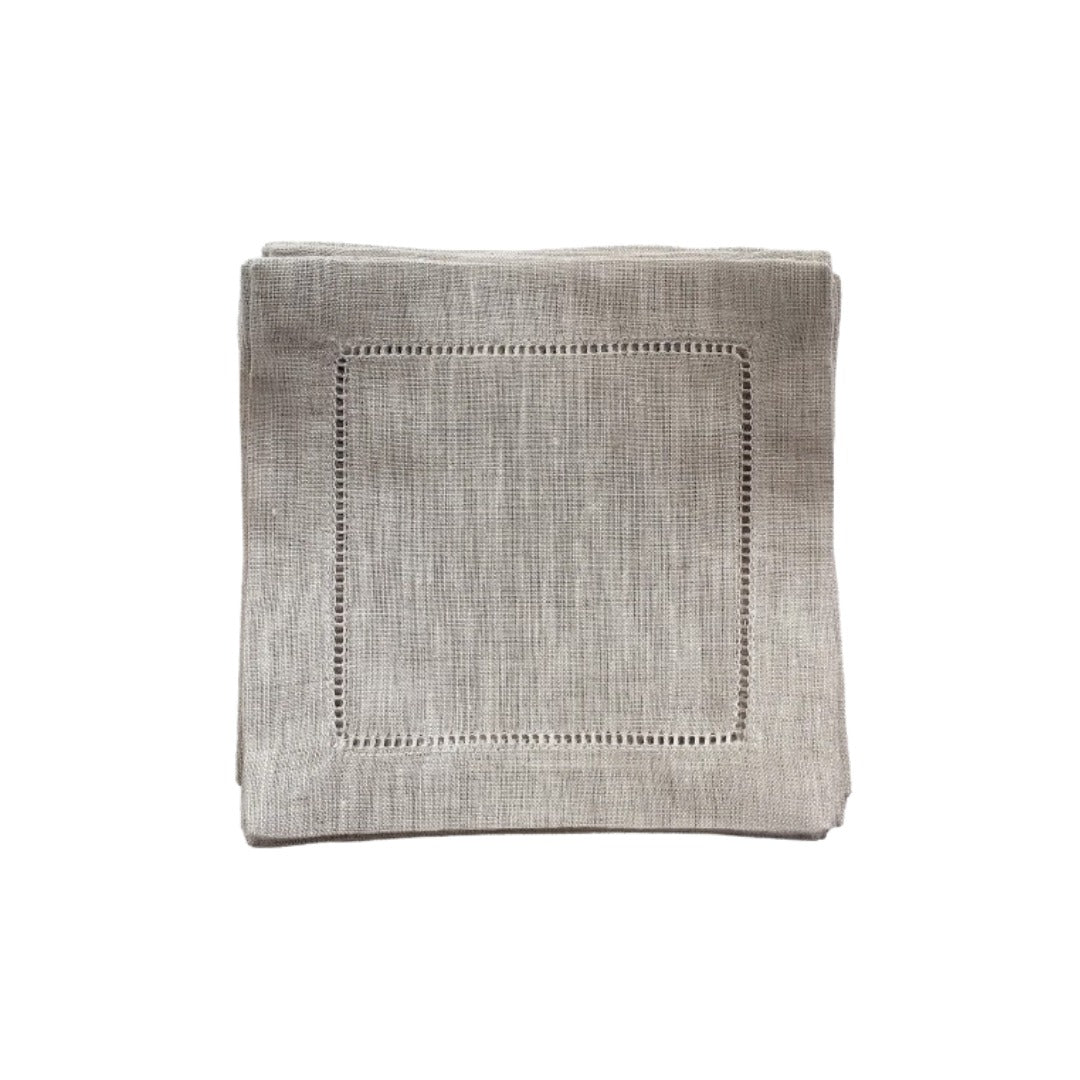 Linen cocktail napkin- Set of 10